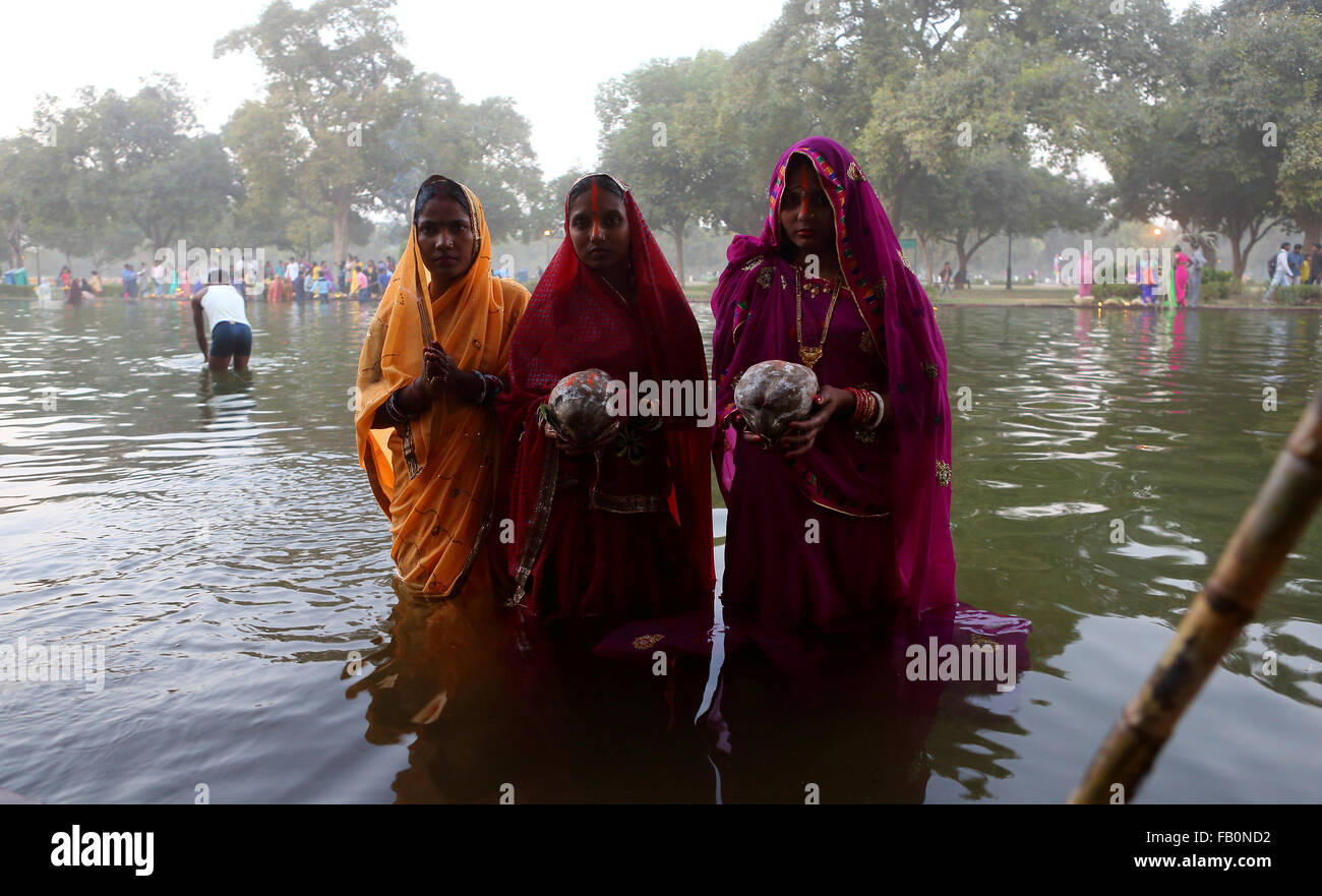 CHHATH PUJA Stockfoto
