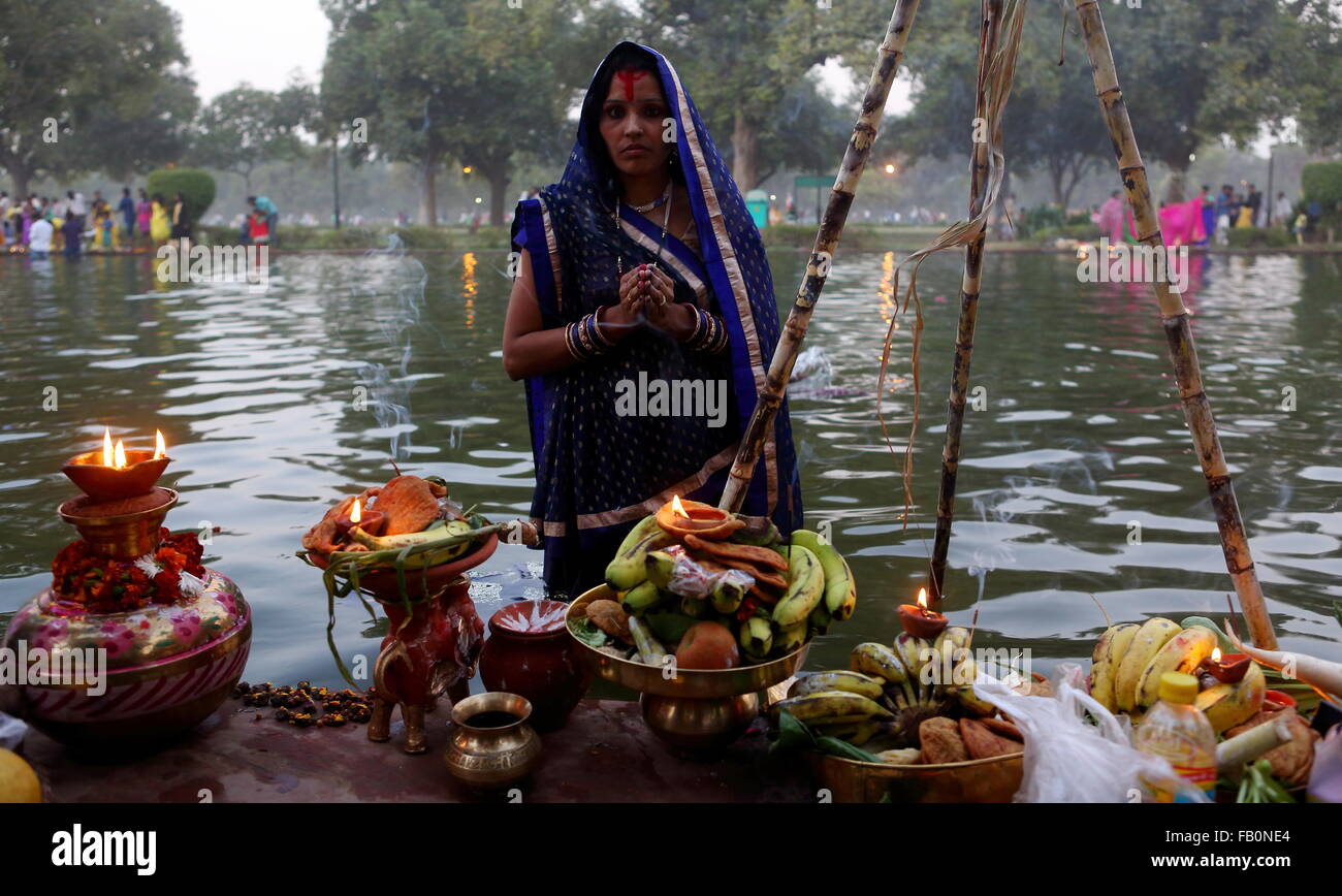 CHHATH PUJA Stockfoto