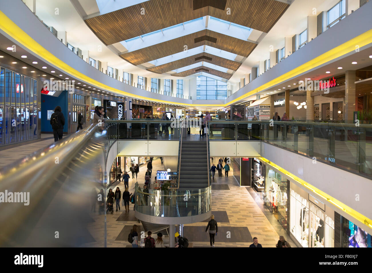 dh UNION SQUARE ABERDEEN modernes Einkaufszentrum Mall uk Arcade Inneneinrichtung im Einzelhandel Stockfoto