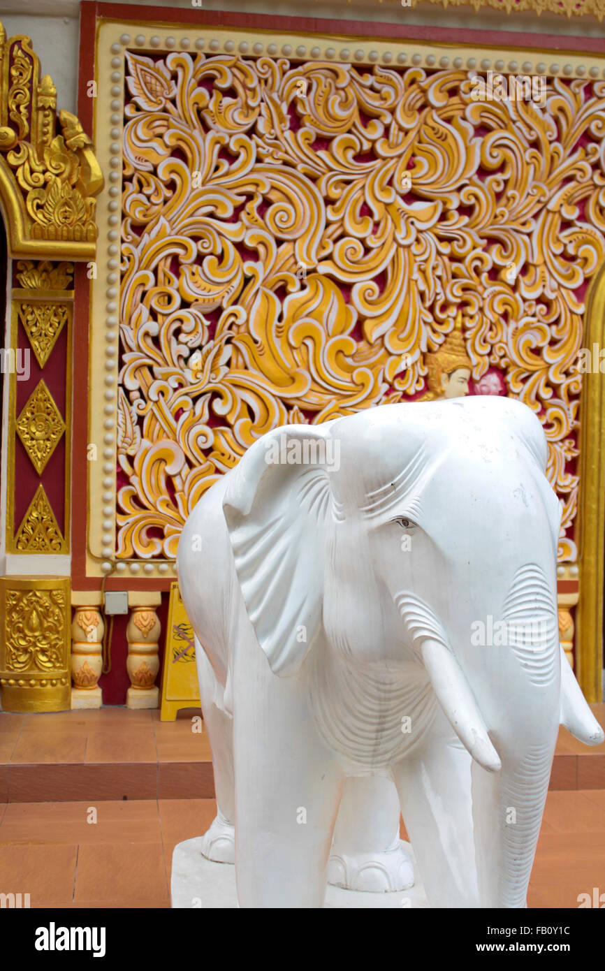 Detail aus Dhamikarama birmanischen Tempel in Penang, Malaysia Stockfoto