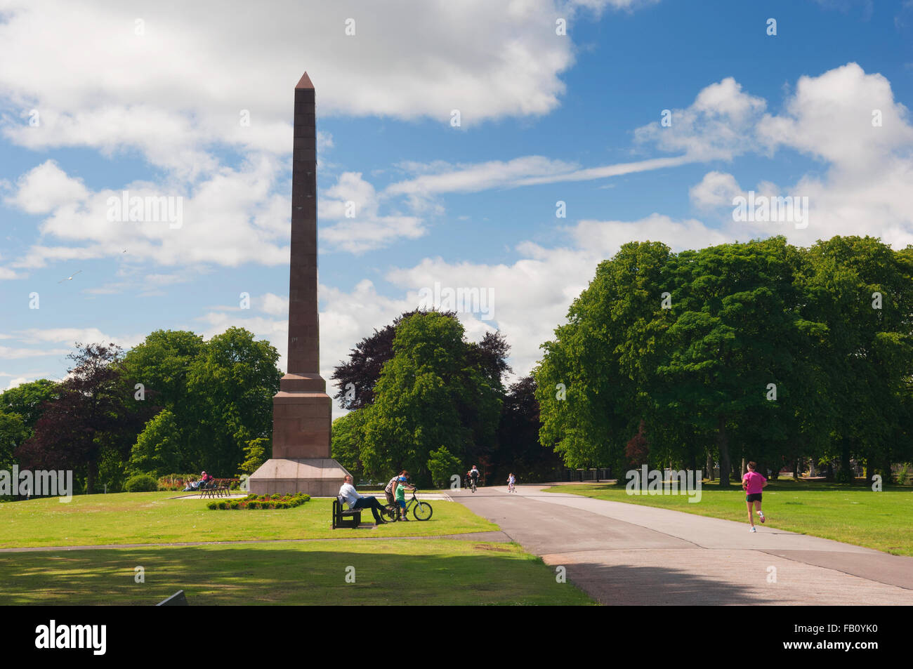 Duthie Park im Stadtzentrum von Aberdeen - Schottland, Großbritannien. Stockfoto
