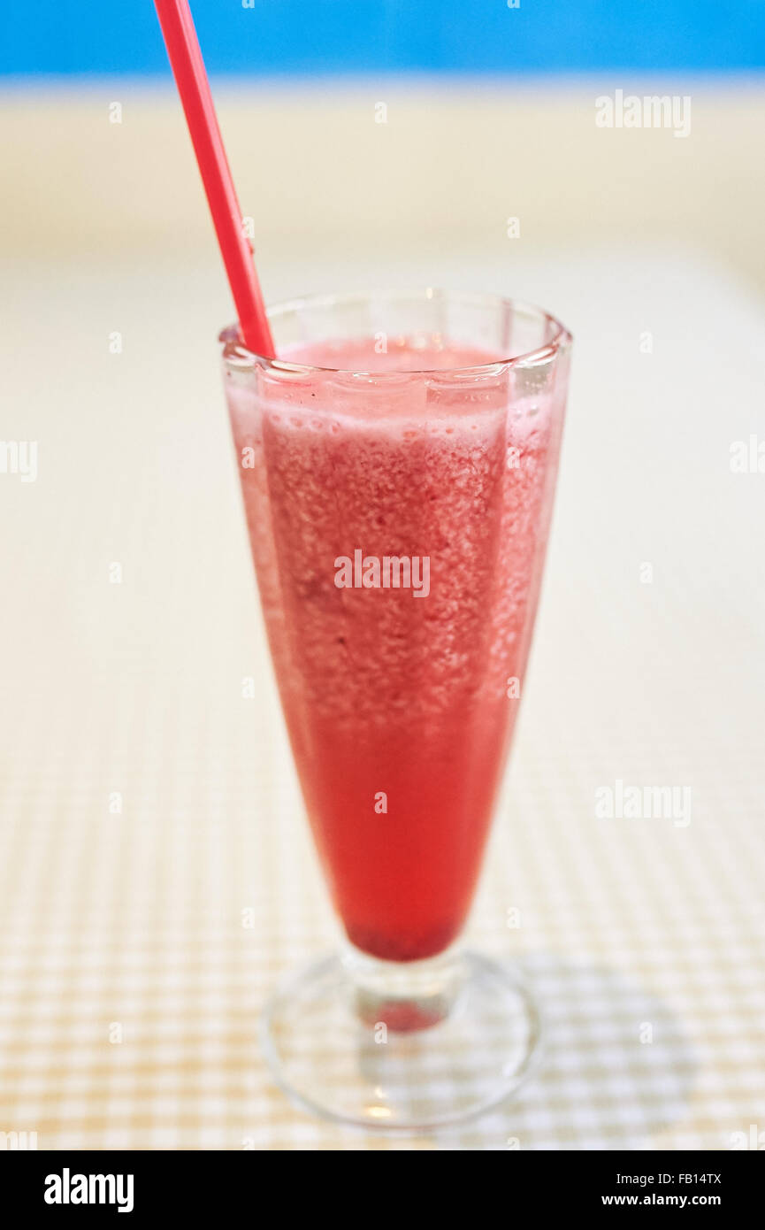 Erdbeer Smoothie Stockfoto