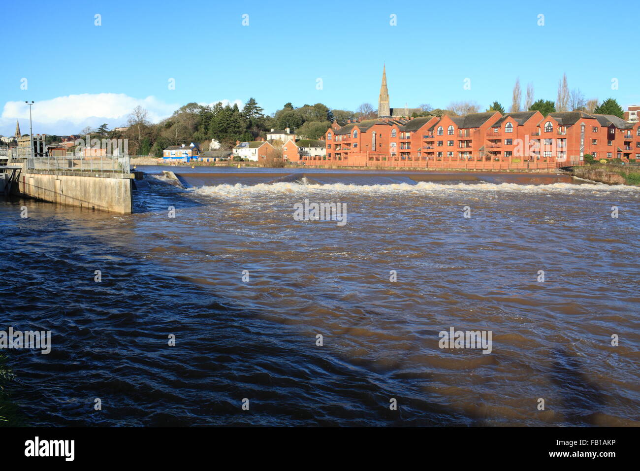Exeter Quay, Karottenhosenträger Wehr, Exeter, Devon, England, UK Stockfoto