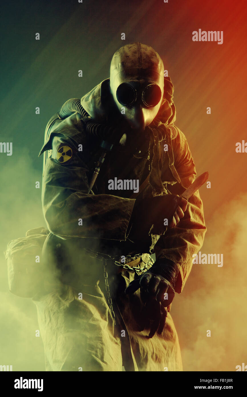 Nukleare Post-Apokalypse Stockfoto