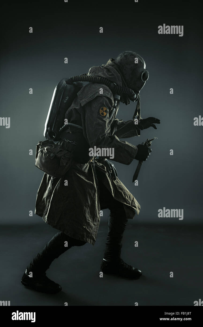 Nukleare Post-Apokalypse Stockfoto