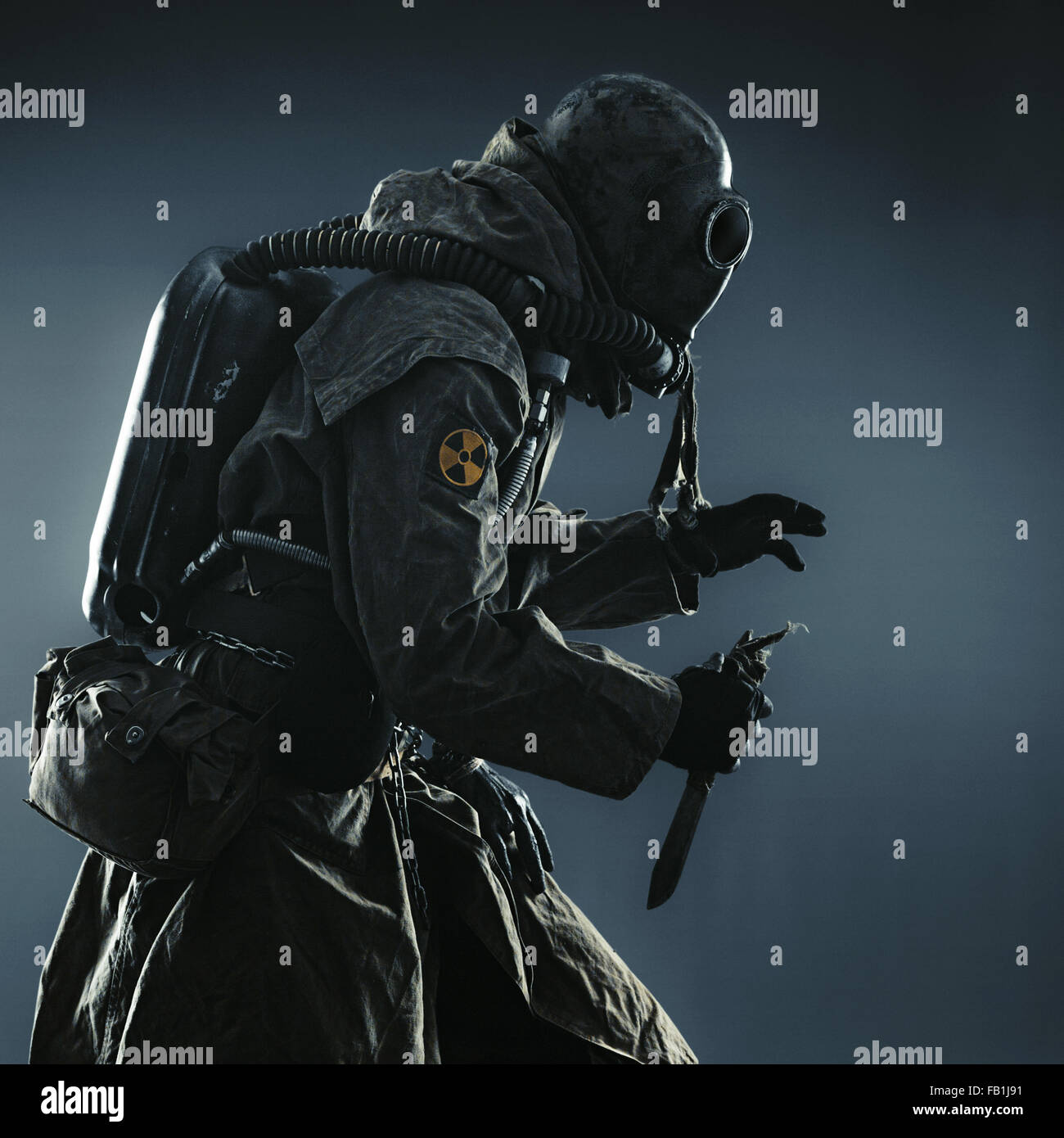 Nukleare Post-Apokalypse Stockfoto