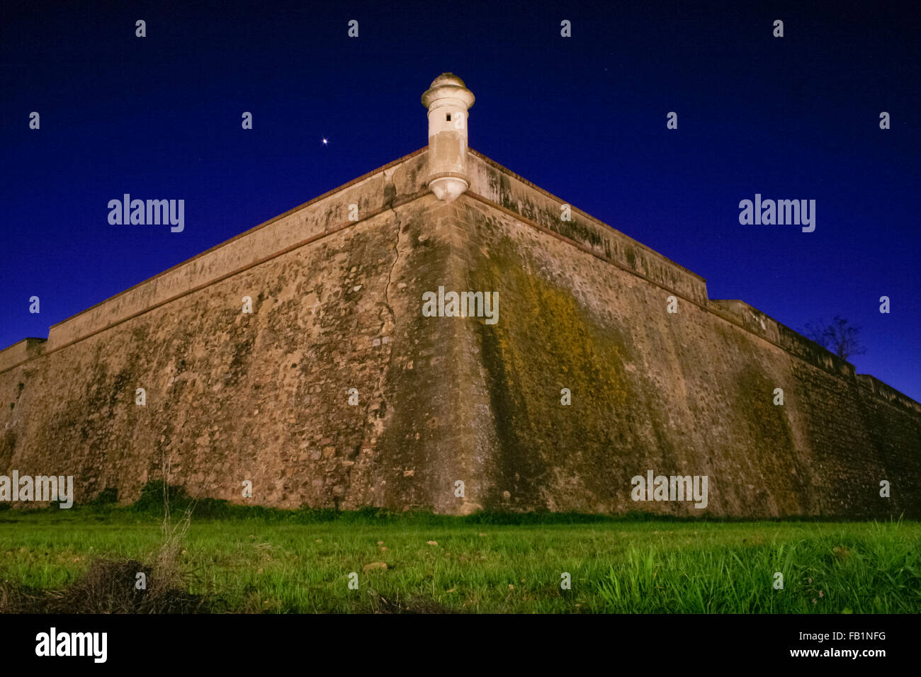 Stronghold bastion belong to XVII Century sorrounding wall of Olivenza, Badajoz, Spain Stockfoto