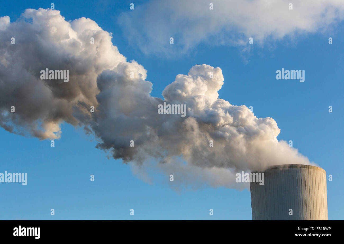 STEAG Kohlekraftwerk Walsum, in der Nähe von Duisburg am Rhein, der Kühlblock Turm 10, Stockfoto