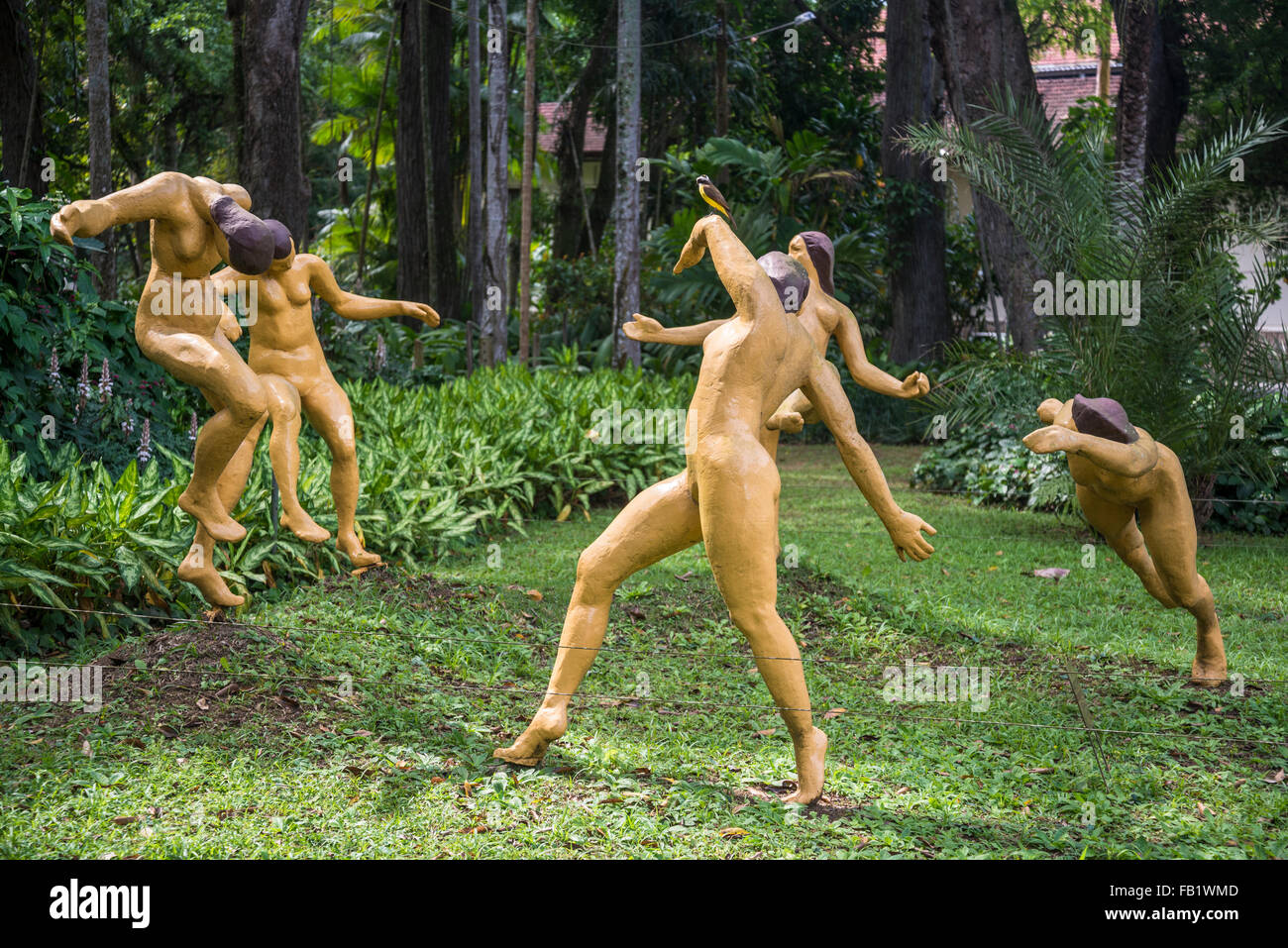 Alice Pittaluga Skulptur "Hommage an Matisse", Botanischer Garten, Rio De Janeiro, Brasilien Stockfoto