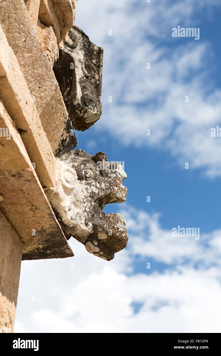 Ruinen von Uxmal, Yucatan, Mexiko. Es ist eine alte Maya-Stadt der Klassik. Stockfoto