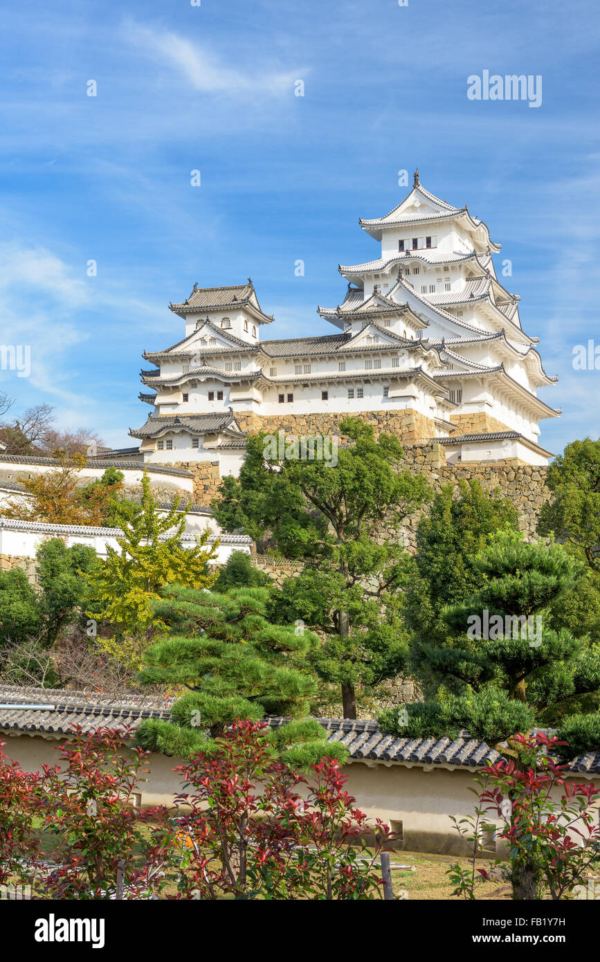 Burg Himeji in Himeji, Japan. Stockfoto