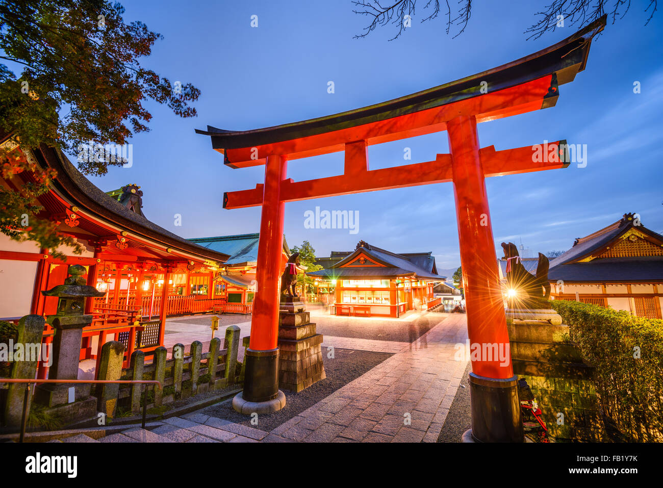 Fushimi Inari-Taisha-Schrein in Kyōto, Japan. Stockfoto