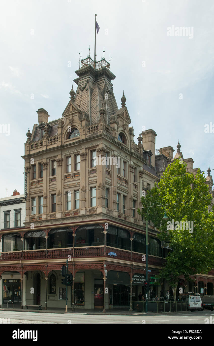 Shamrock Hotel, Bendigo, Victoria, Australien Stockfoto