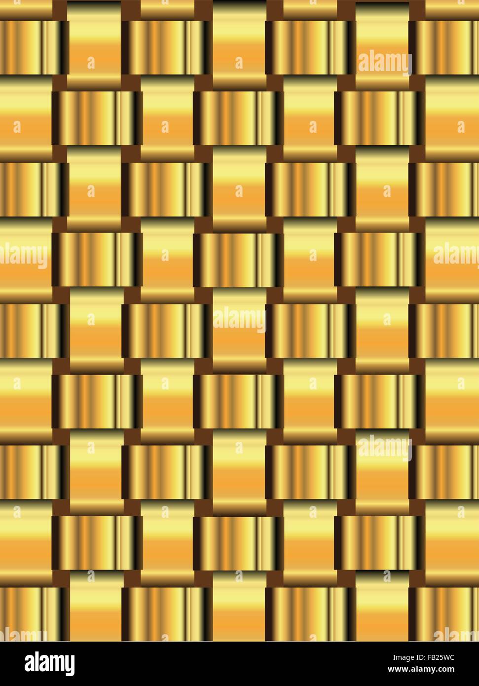 Dem Hintergrund einer Gitterwerk aus Goldband über einem dunklen Hintergrund Stock Vektor
