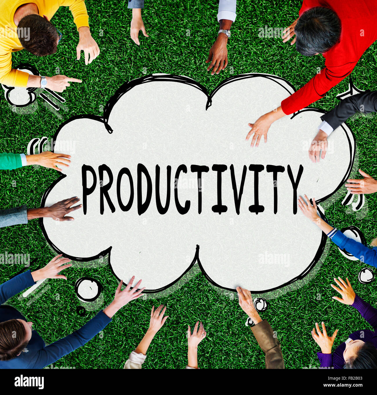 Produktivität Entwicklung Verbesserung Plan Geschäftskonzept Stockfoto