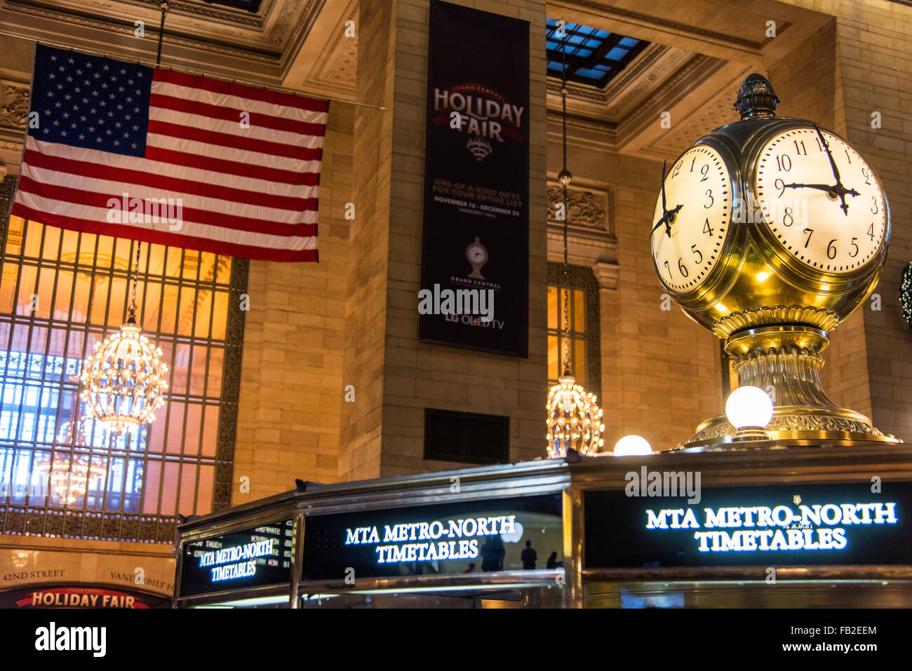 Grand Central Terminal Clock, Manhattan, New York, USA Stockfoto