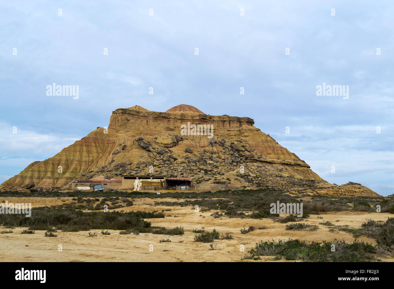 Bardenas Reales wurde kürzlich nach der 6. Staffel der Show, die Game of Thrones es gedreht wurde berühmt Stockfoto