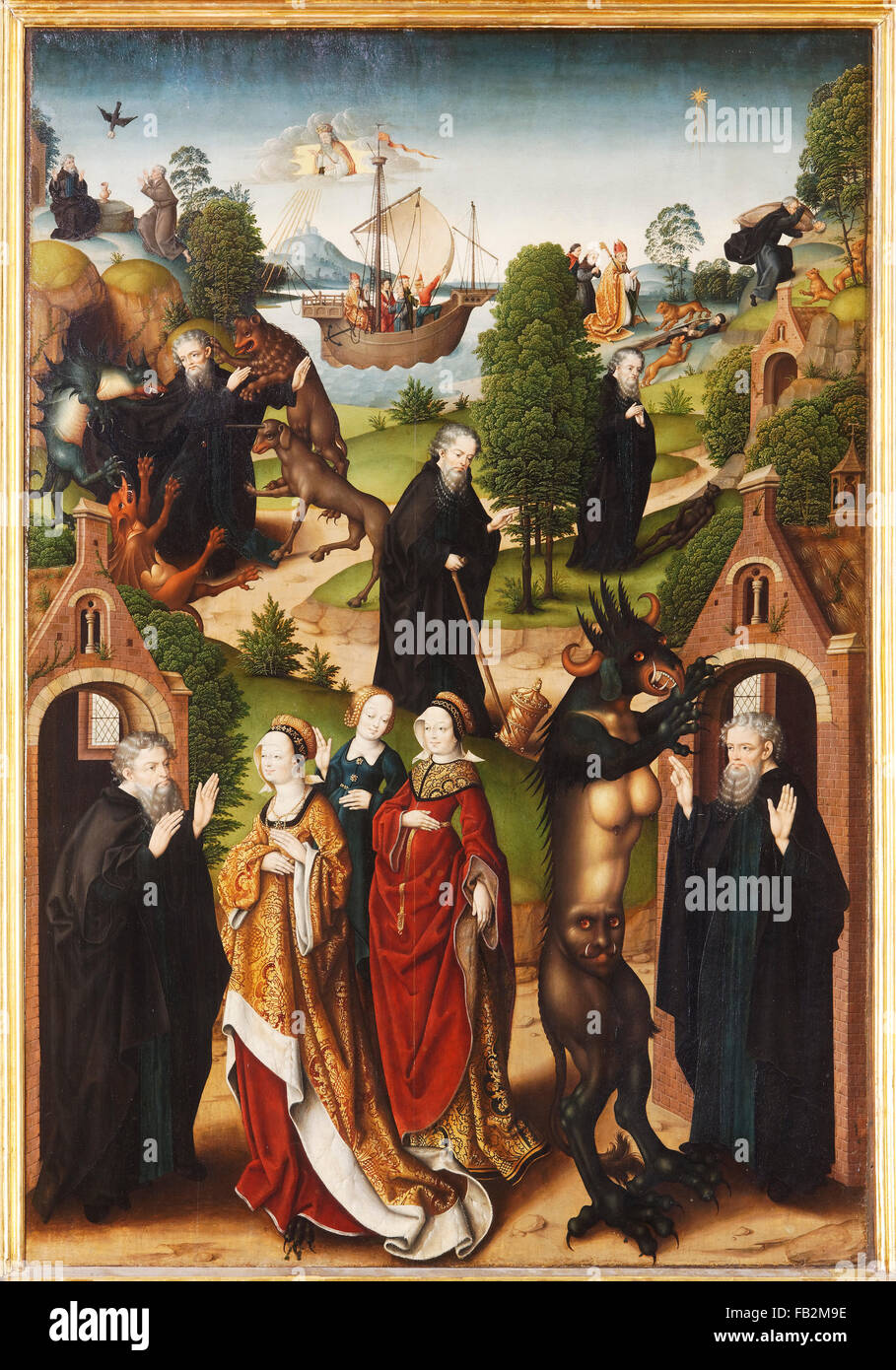 Die versuchung des heiligen antonius Fotos und Bildmaterial in hoher