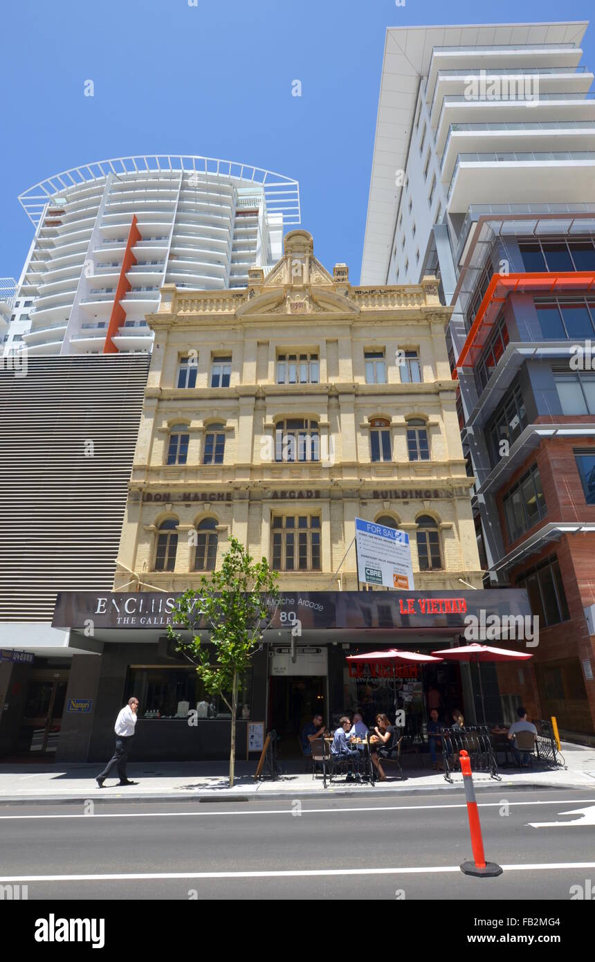 Der Bon Marche Arcade, Barrack Street, Perth, Australien Stockfoto