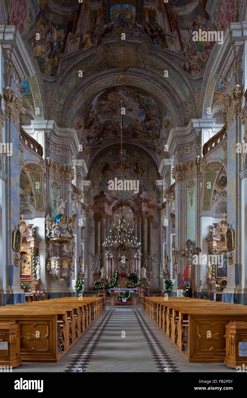 Brzeg Brieg, Heiligkreuzkirche Stockfoto