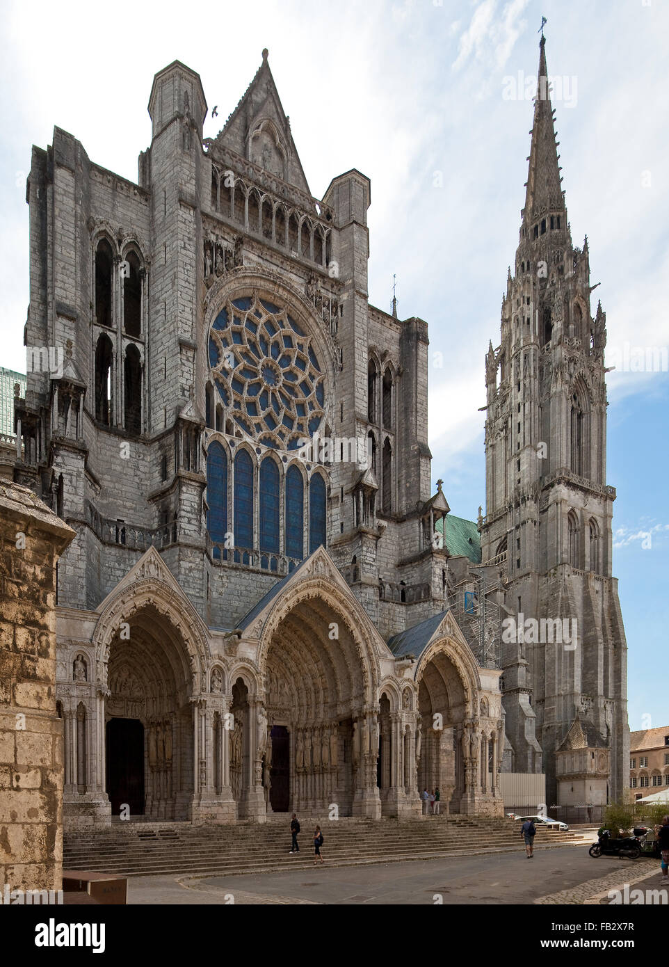 Chartres, Kathedrale Stockfoto