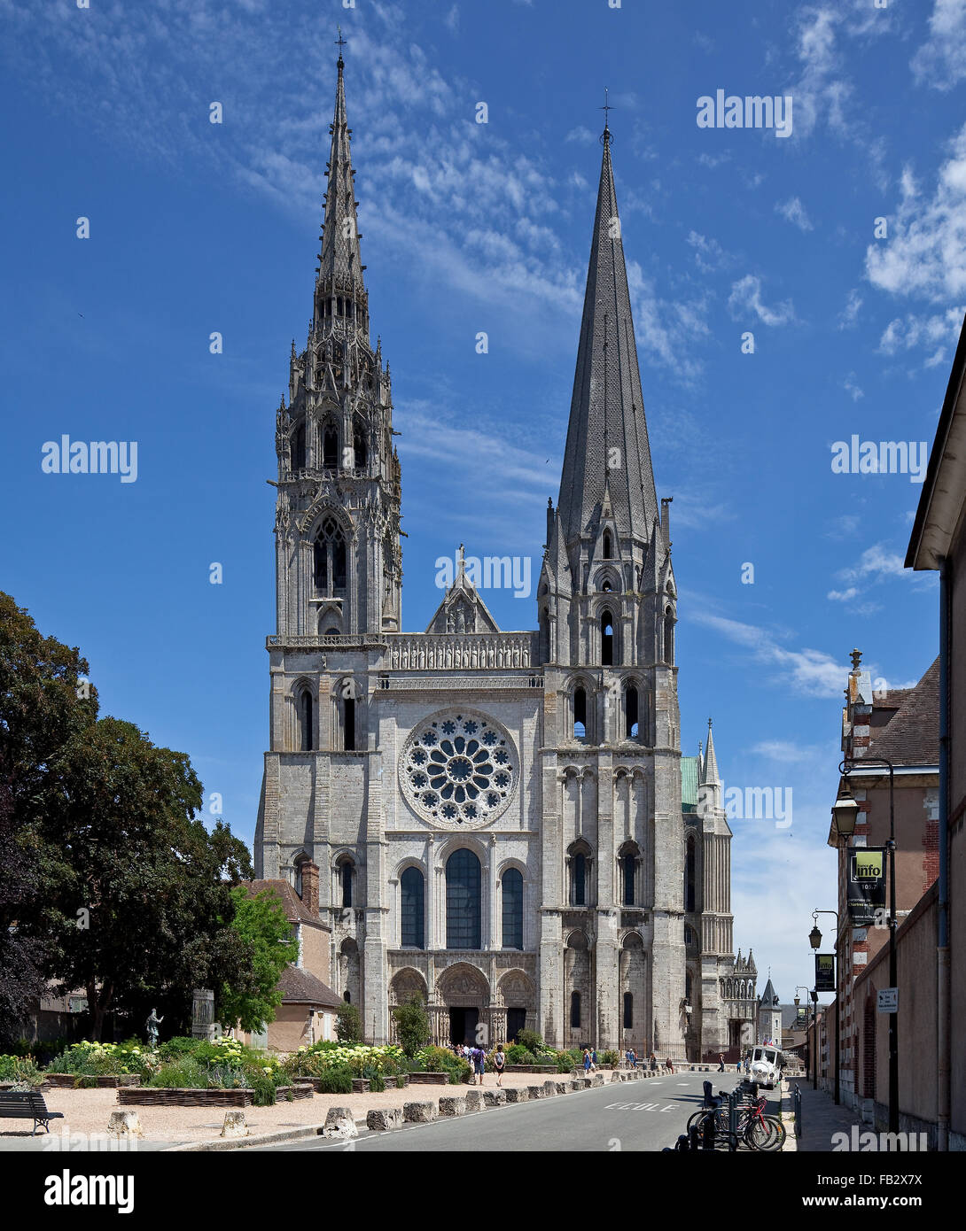 Chartres, Kathedrale Stockfoto