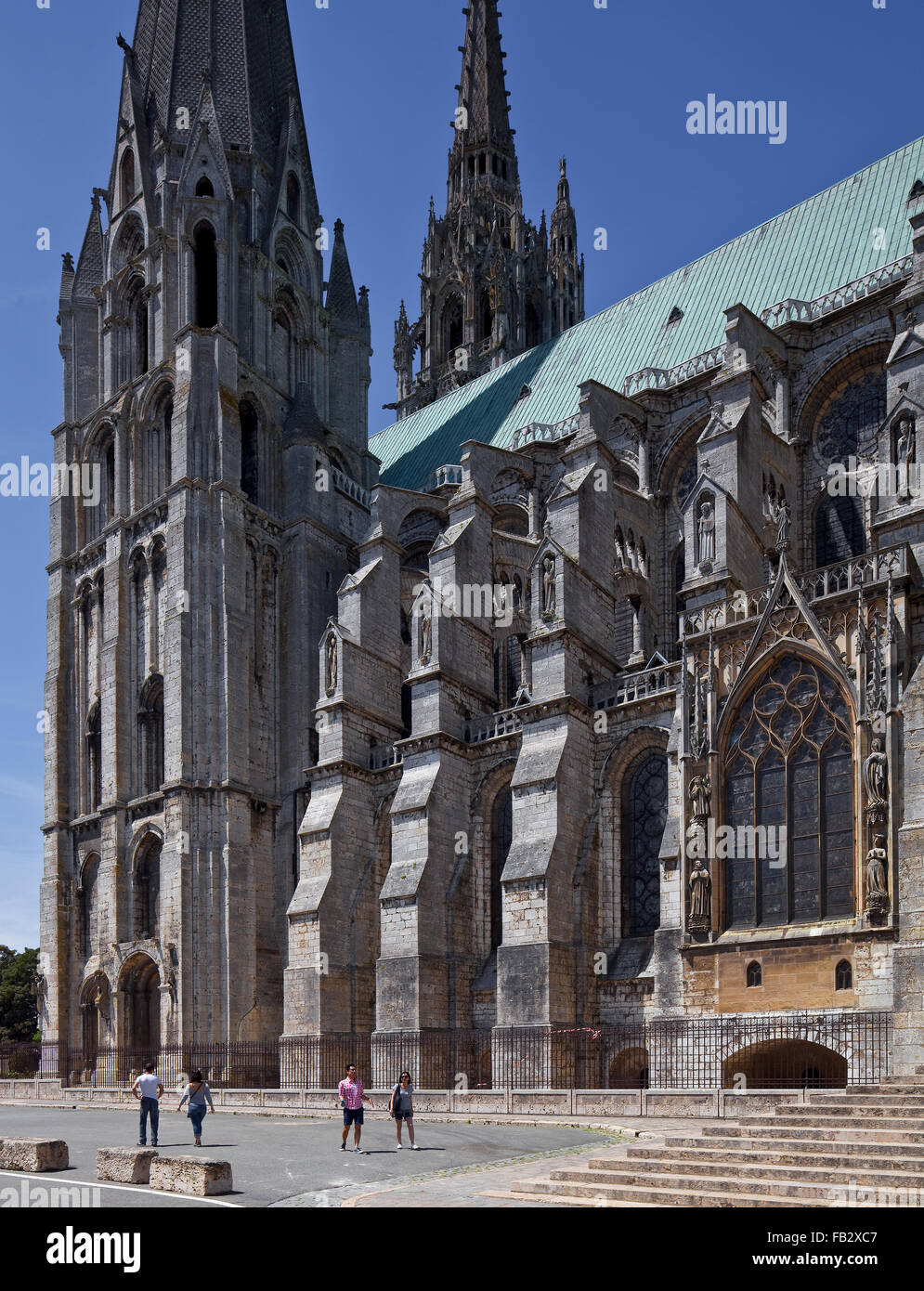 Chartres, Kathedrale Stockfoto