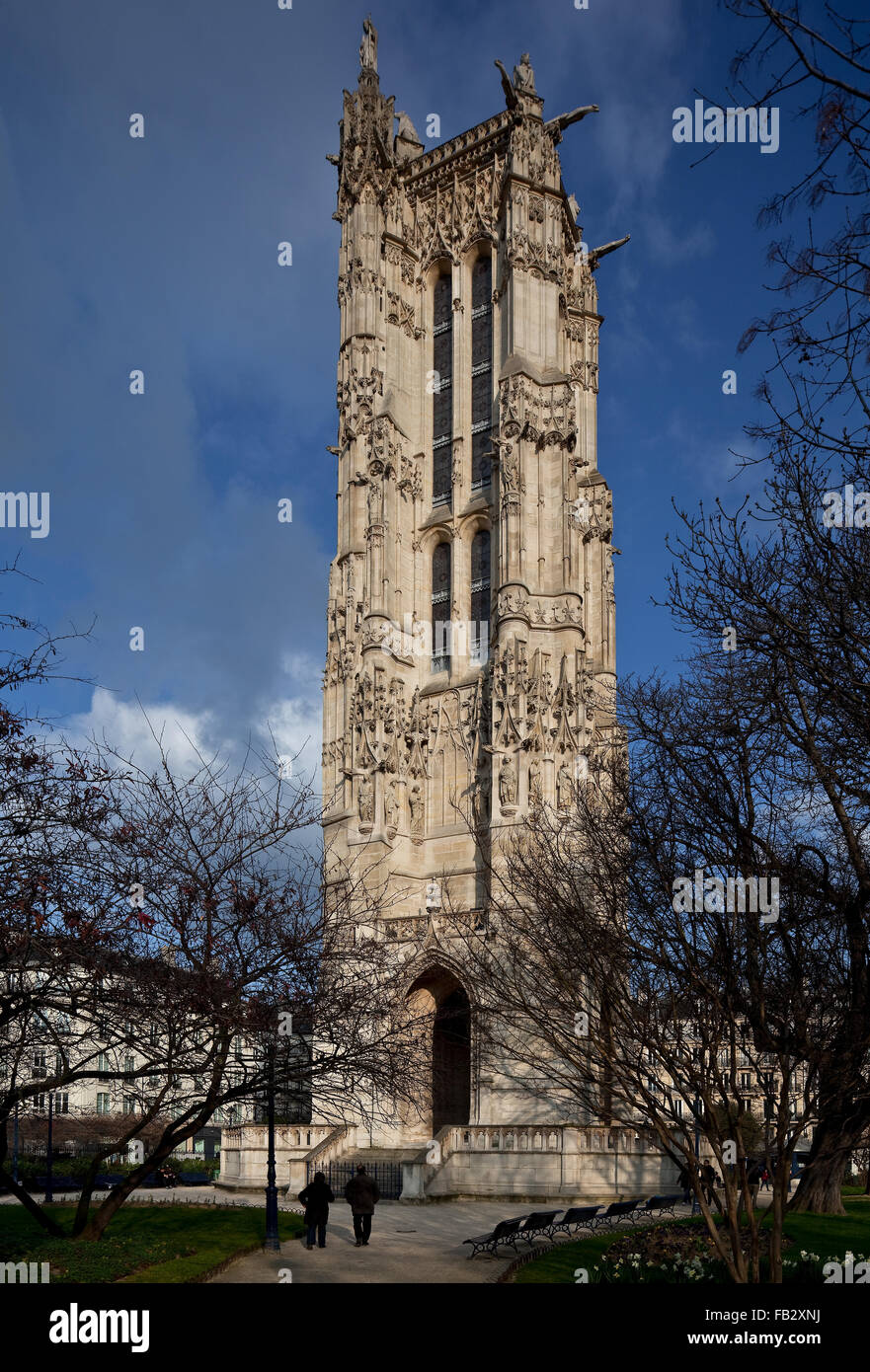 Paris, Tour Saint-Jacques Stockfoto