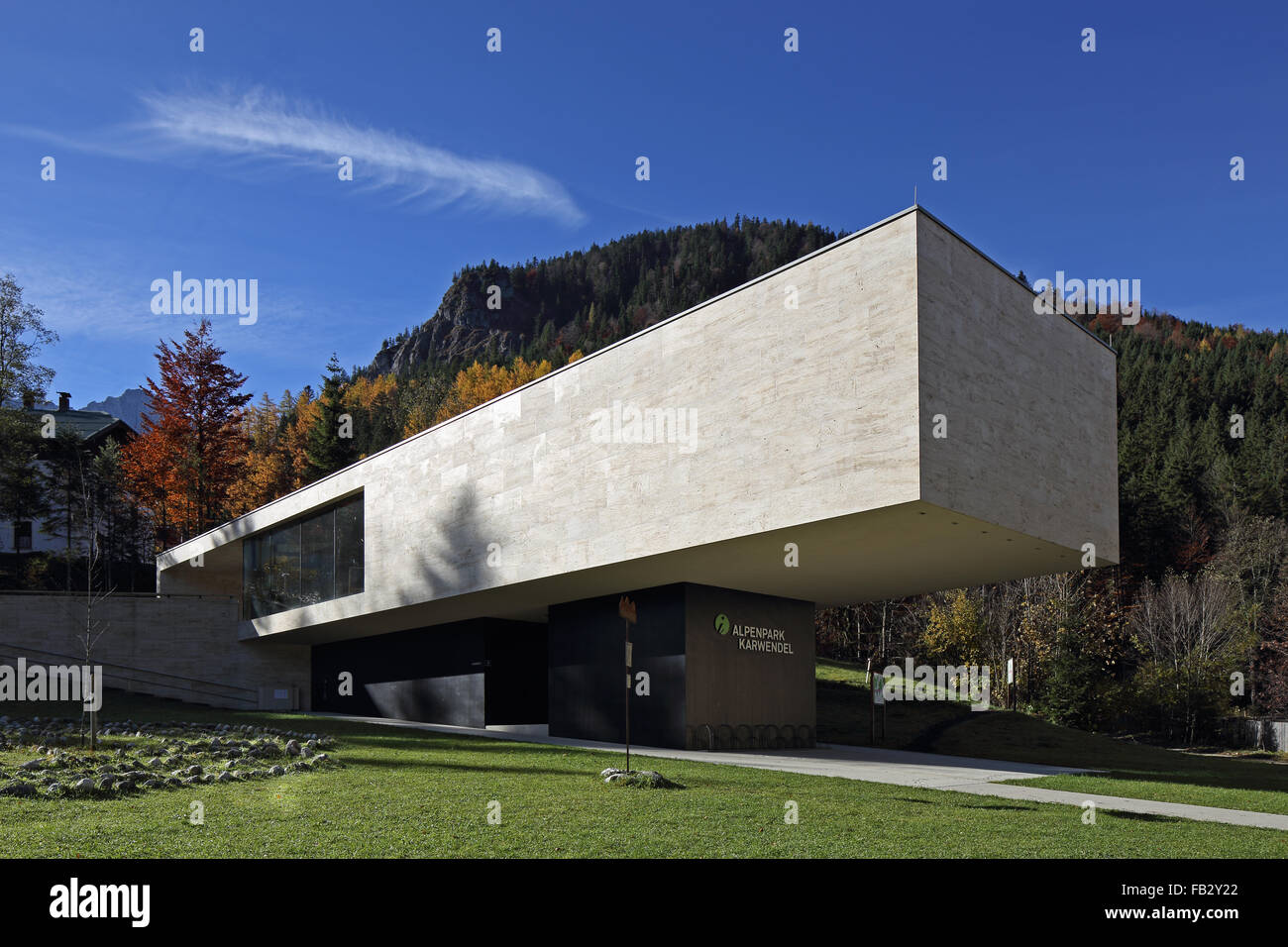 Hinterriß in Tirol, Naturparkhaus Infozentrum Stockfoto