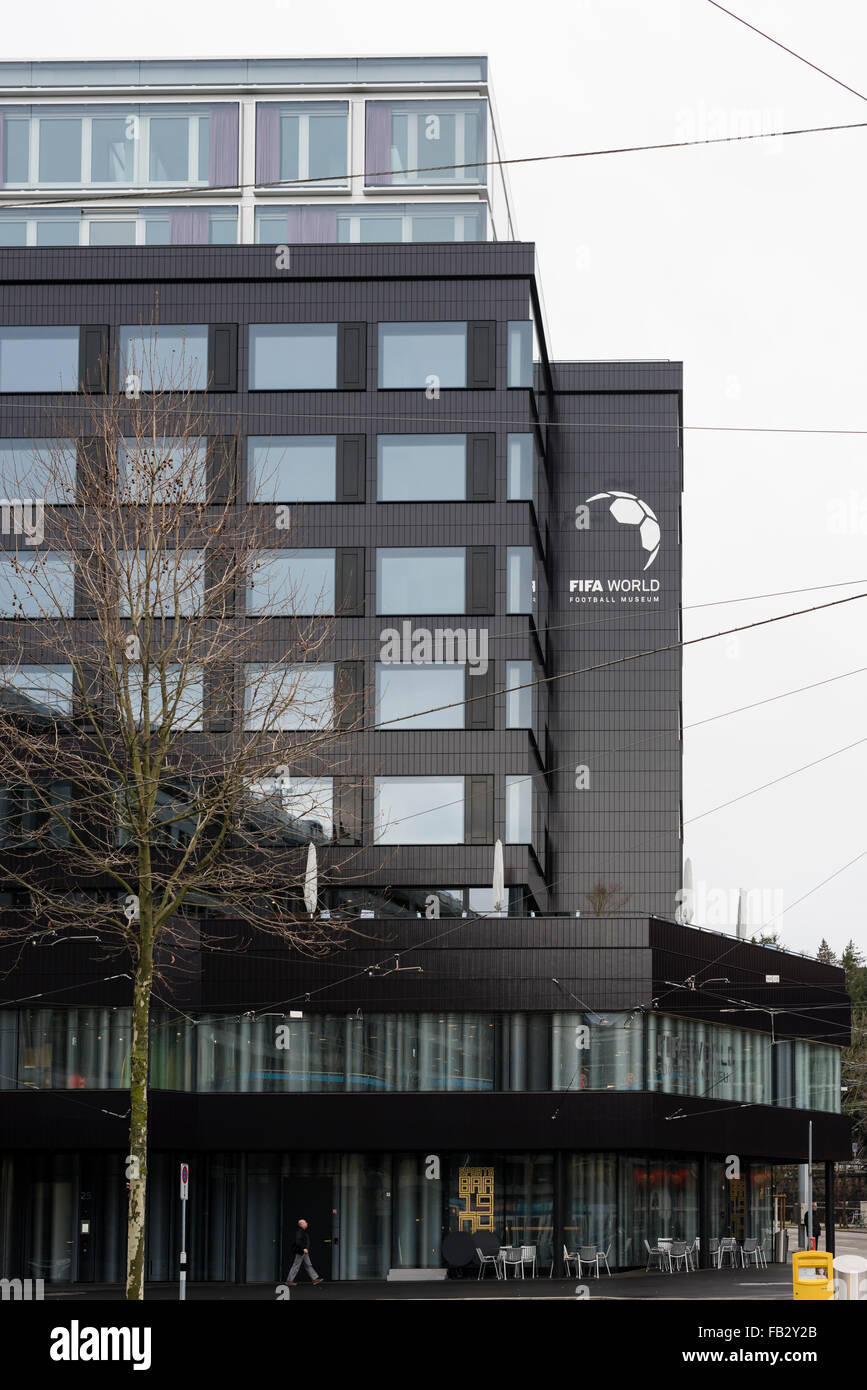 Außenansicht der künftigen FIFA World Football Museum in Zürich