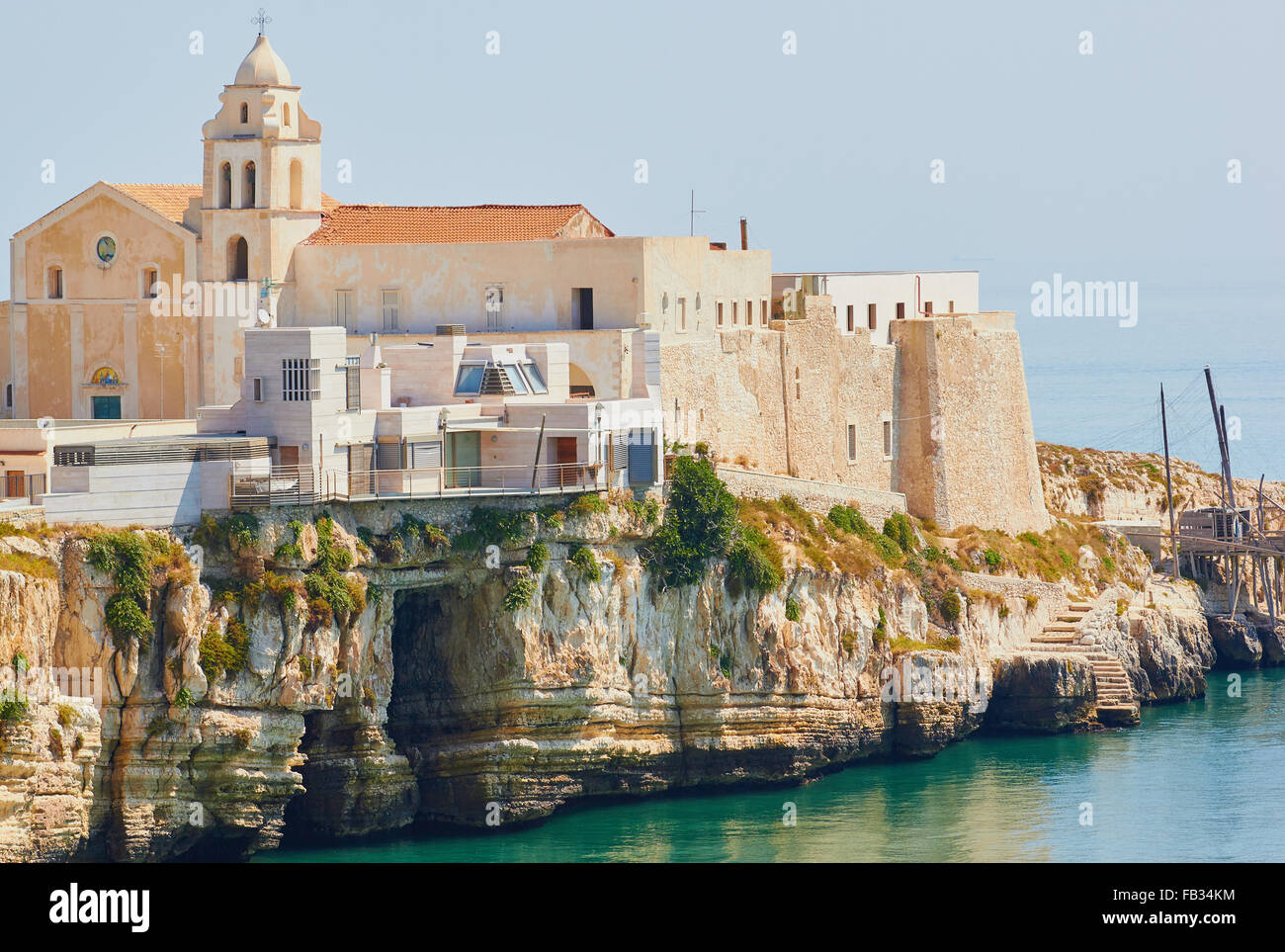 11. jahrhundert Kathedrale in Vieste, Vieste, Gargano, Foggia, Apulien, Italien, Europa Stockfoto