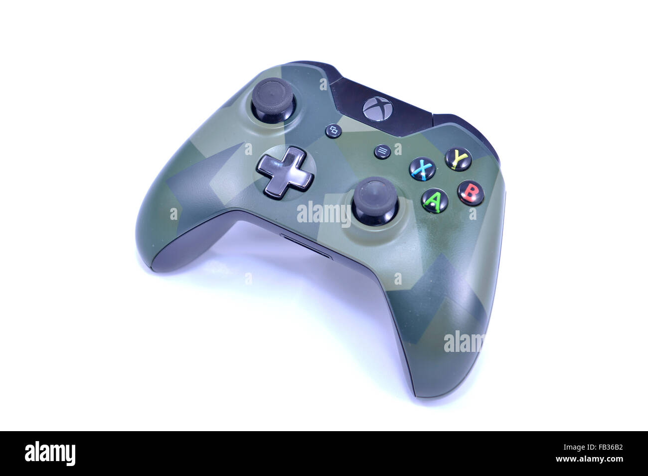 Microsoft Xbox One 1 Wireless Game Controller Stockfoto