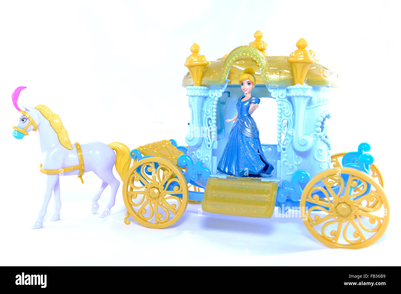 Disney Kleine Konigreich Magiclip Cinderella Kutsche Stockfotografie Alamy