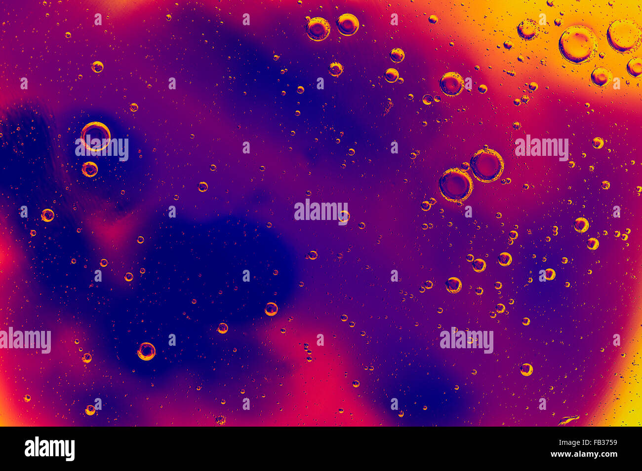 Blase Abstraktion in lila Tönen, Hintergrund Stockfoto