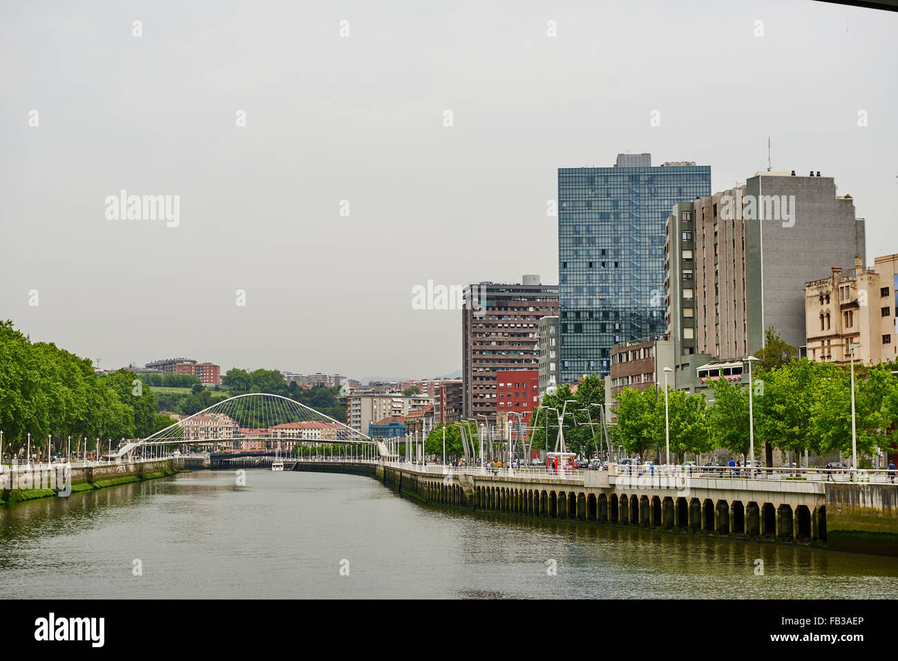 Nervion River, Bilbao Stockfoto