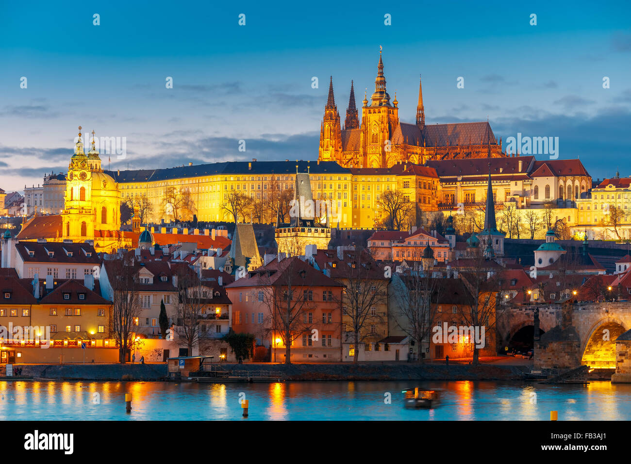 Prager Burg und Mala Strana, Tschechische Republik Stockfoto