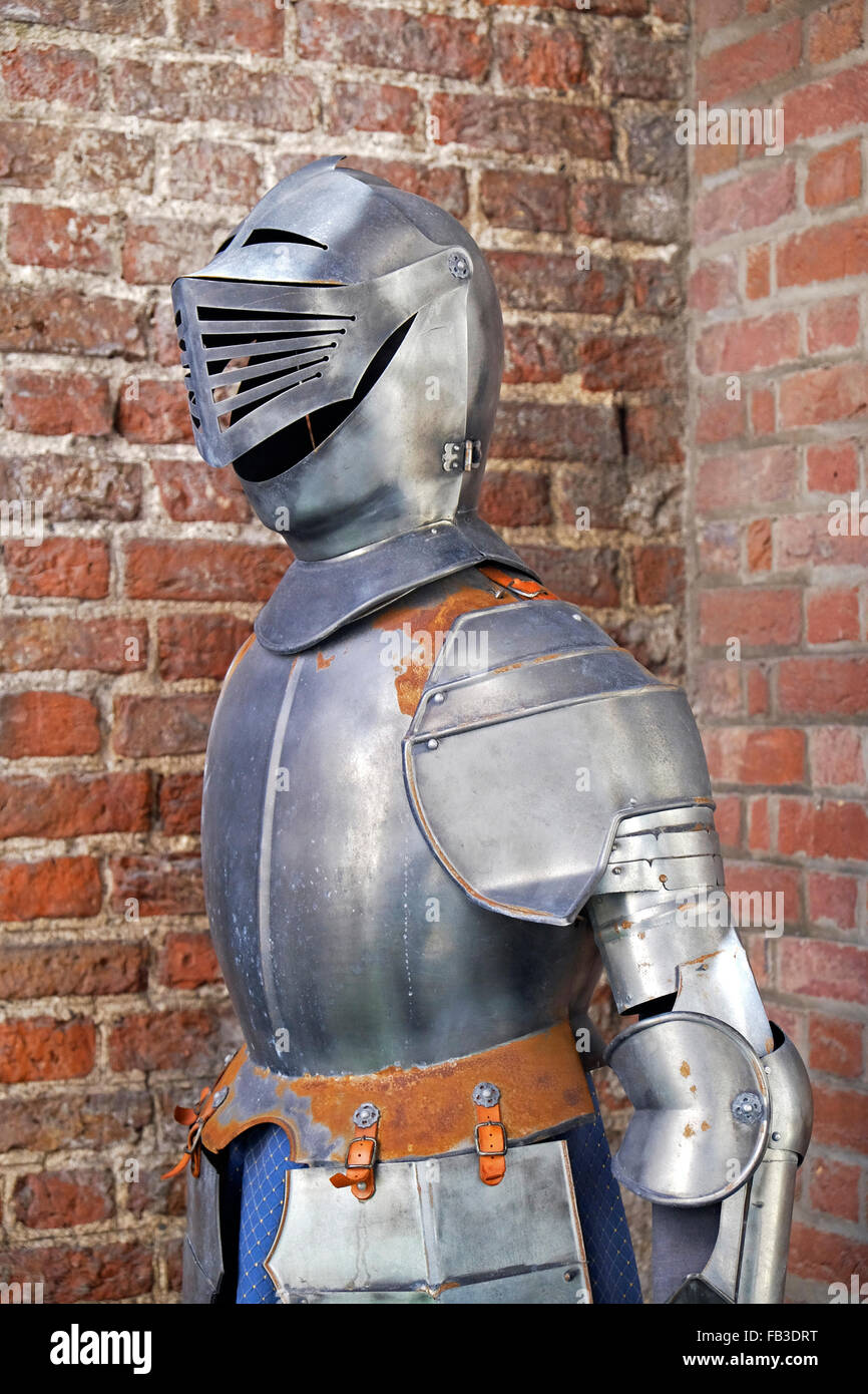 Replica Knights Full Armor, Soldat Stockfoto