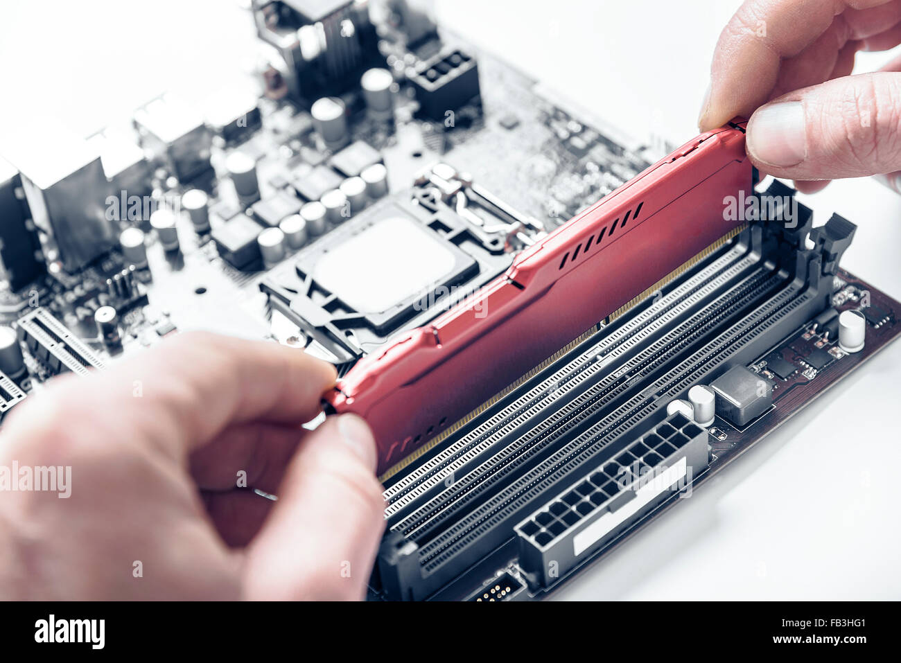 Computerinstallation des Speichers. Stockfoto