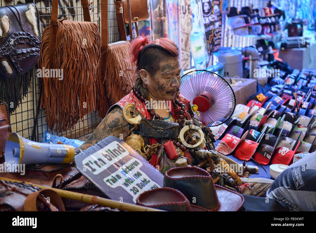 Charakter in Chatuchak-Markt in Bangkok, Thailand Stockfoto