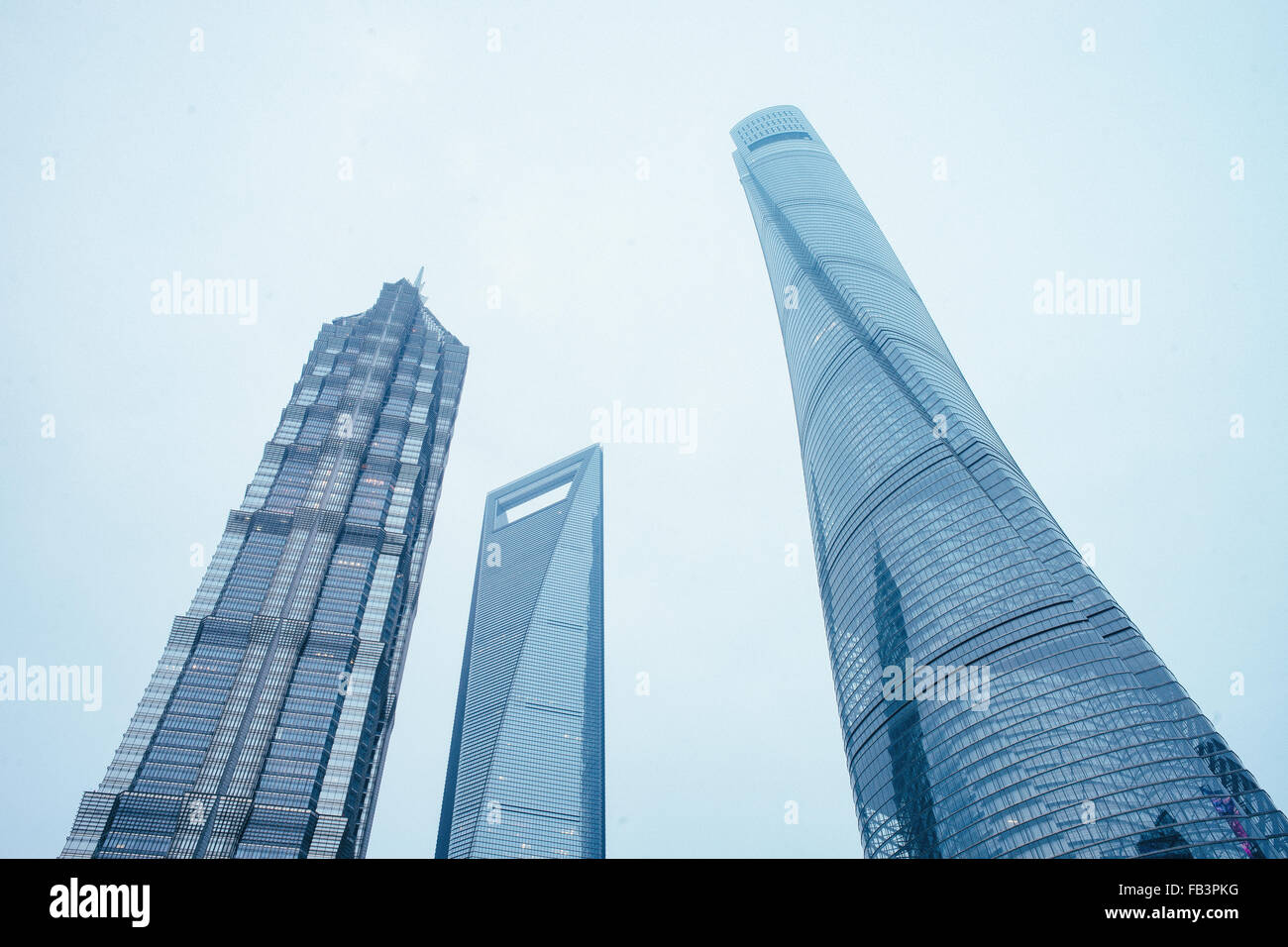 Der Shanghai Tower, die neueste und höhere Wolkenkratzer in shanghai. Stockfoto