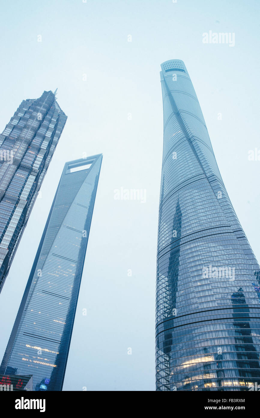 Der Shanghai Tower, die neueste und höhere Wolkenkratzer in shanghai. Stockfoto