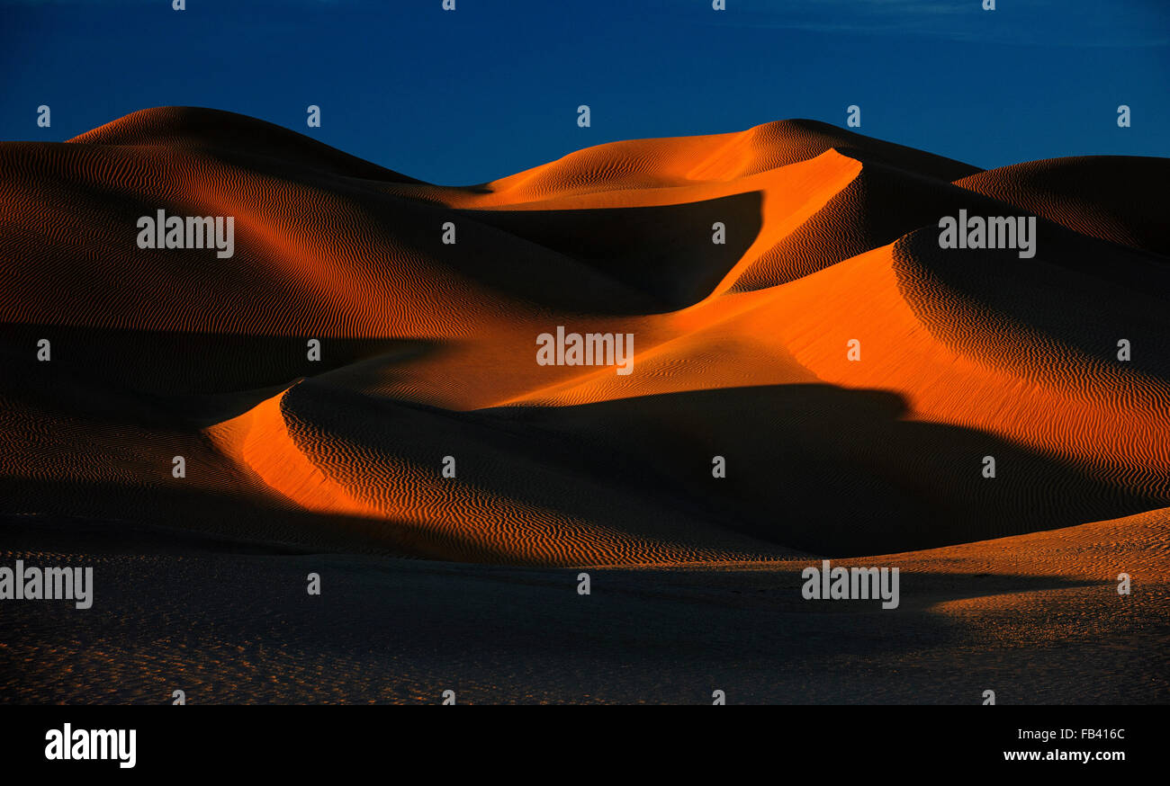 Landschaft des leeren Viertels, Rub Al Khali Wüste Oman Stockfoto