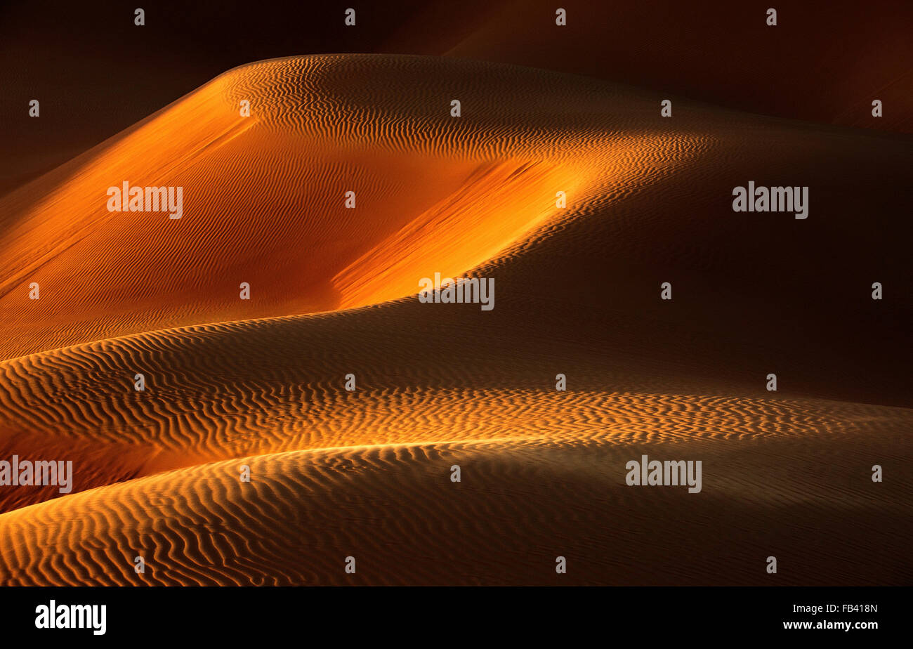 Landschaft des leeren Viertels, Rub Al Khali Wüste Oman Stockfoto