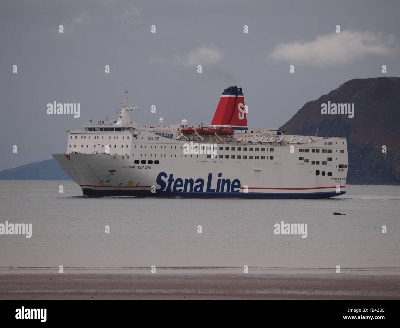 Stena Line Fähren in Fishguard Hafen Stockfoto