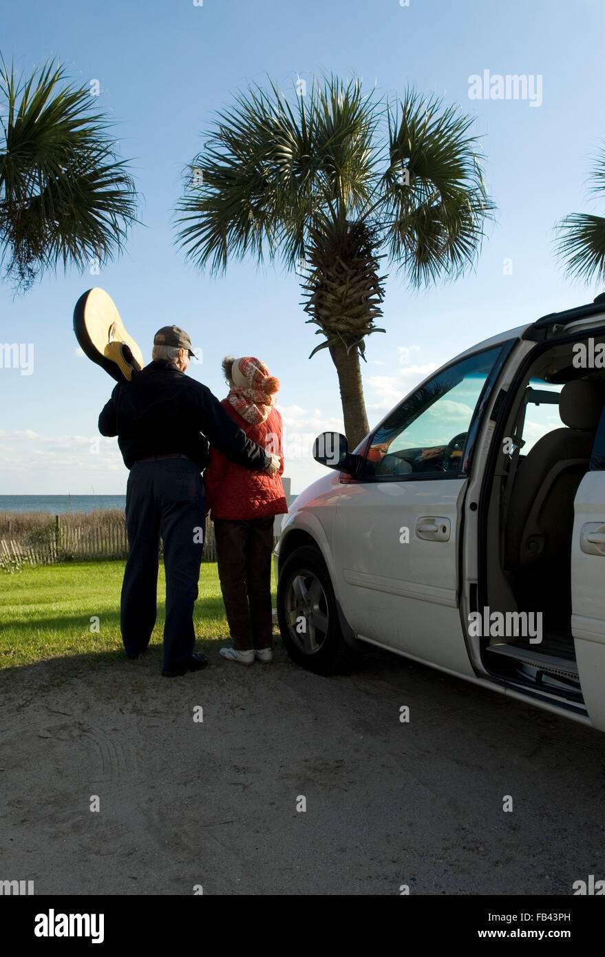 Kaukasische paar Myrtle Beach, SC USA. Stockfoto