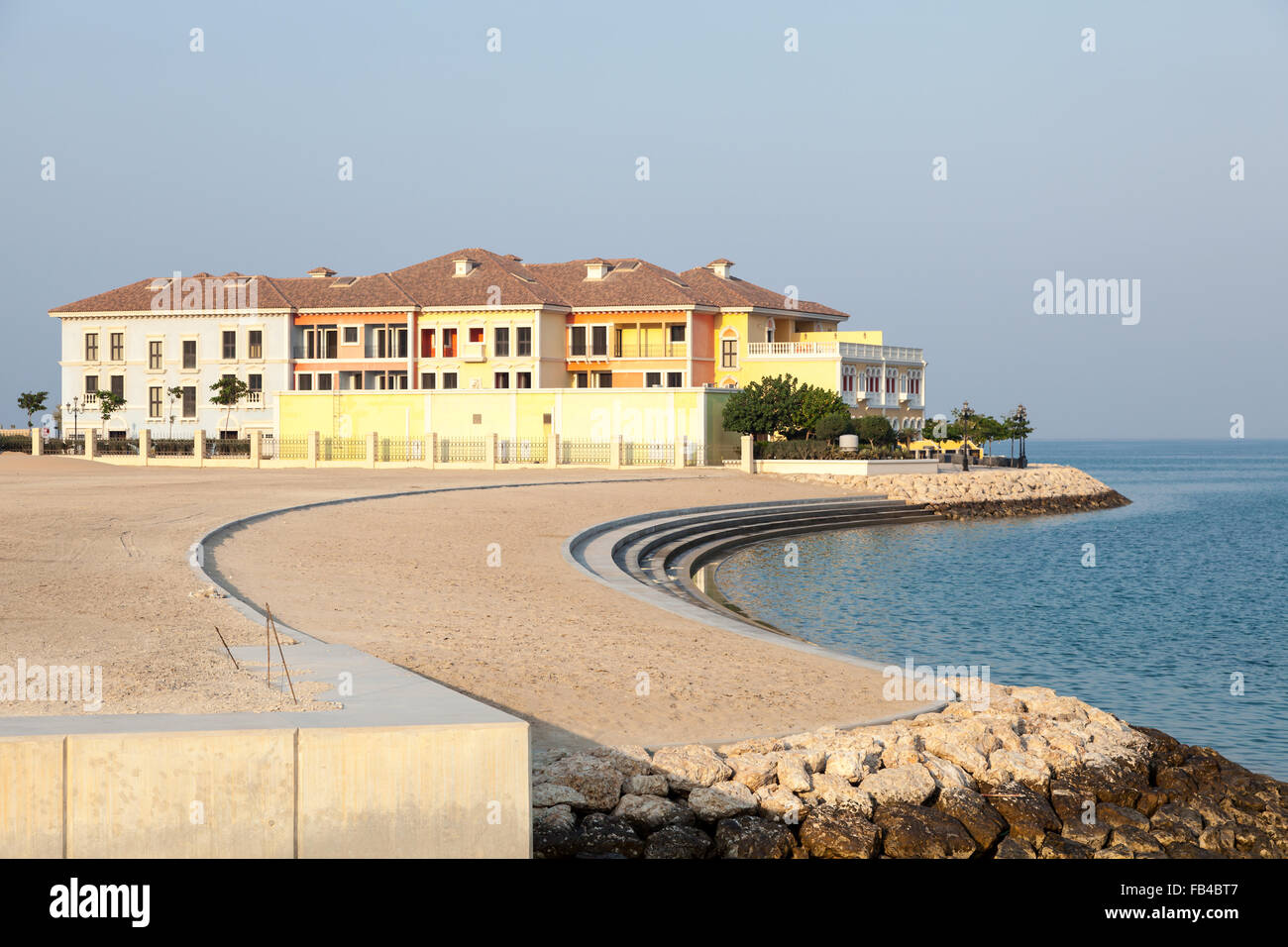 Villen im Pearl in Doha, Katar Stockfoto