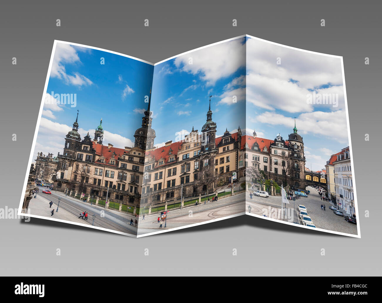 Blick auf das Dresdner Residenzschloss, Dresden, Sachsen, Deutschland, Europa Stockfoto