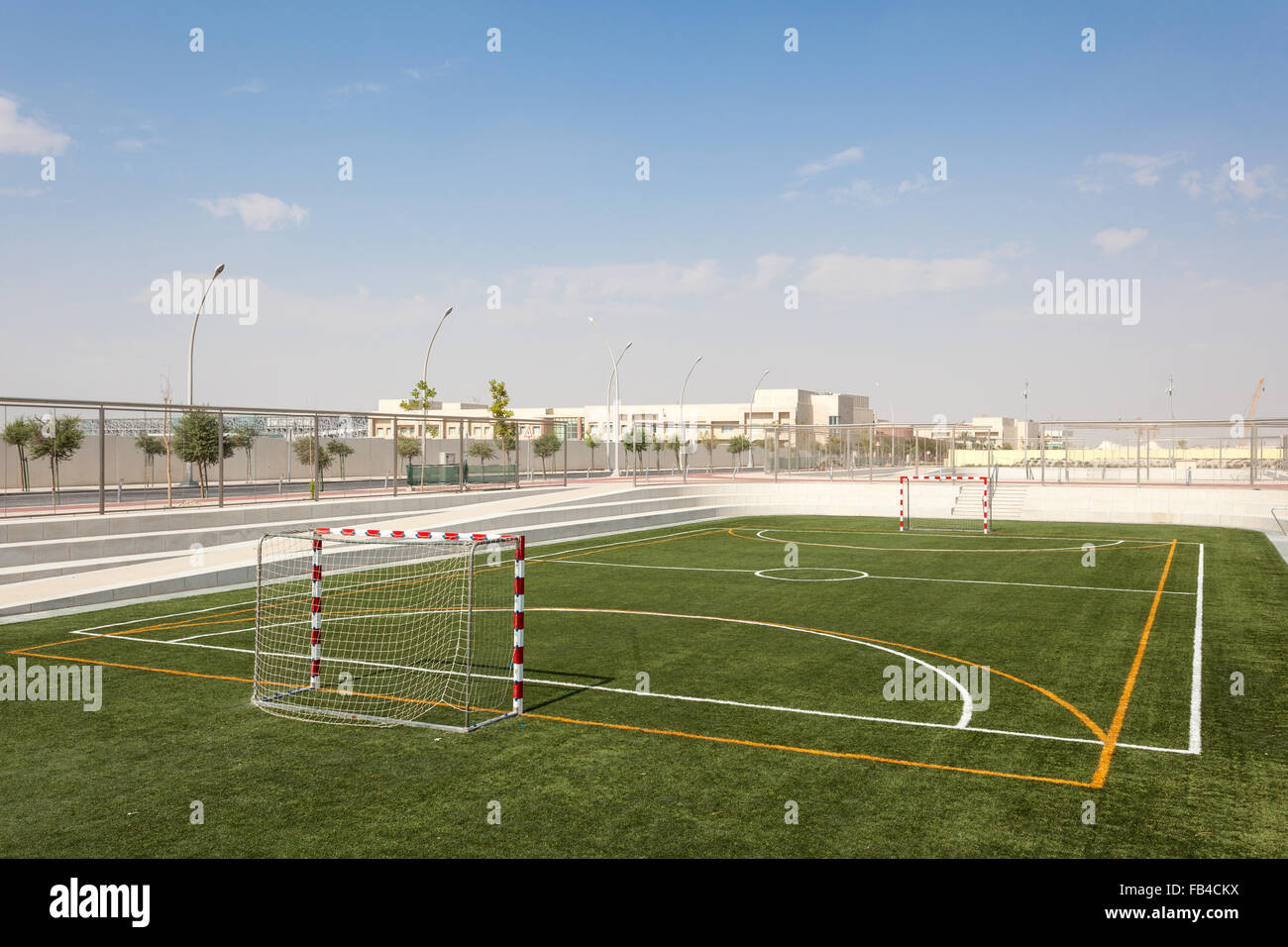 Handball-Sportplatz Stockfoto