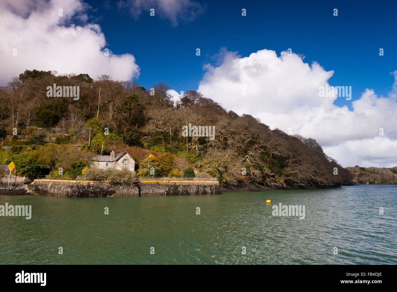 König Harry Ferienhaus am Fluss Fal, Süd-West, Cornwall, UK Stockfoto