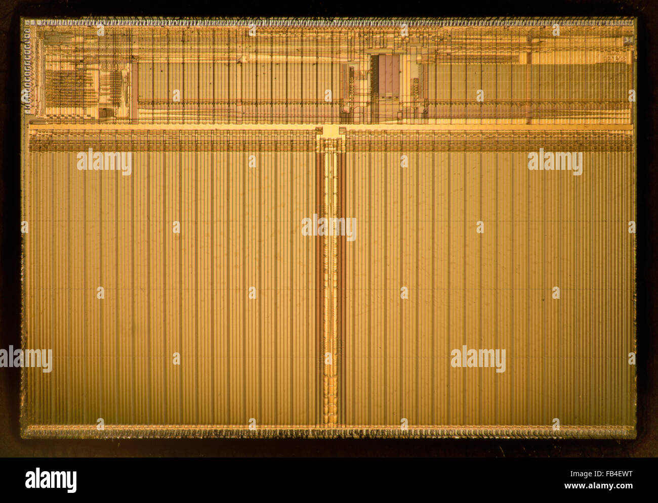 Pentium Pro CPU-internen Struktur detail Stockfoto